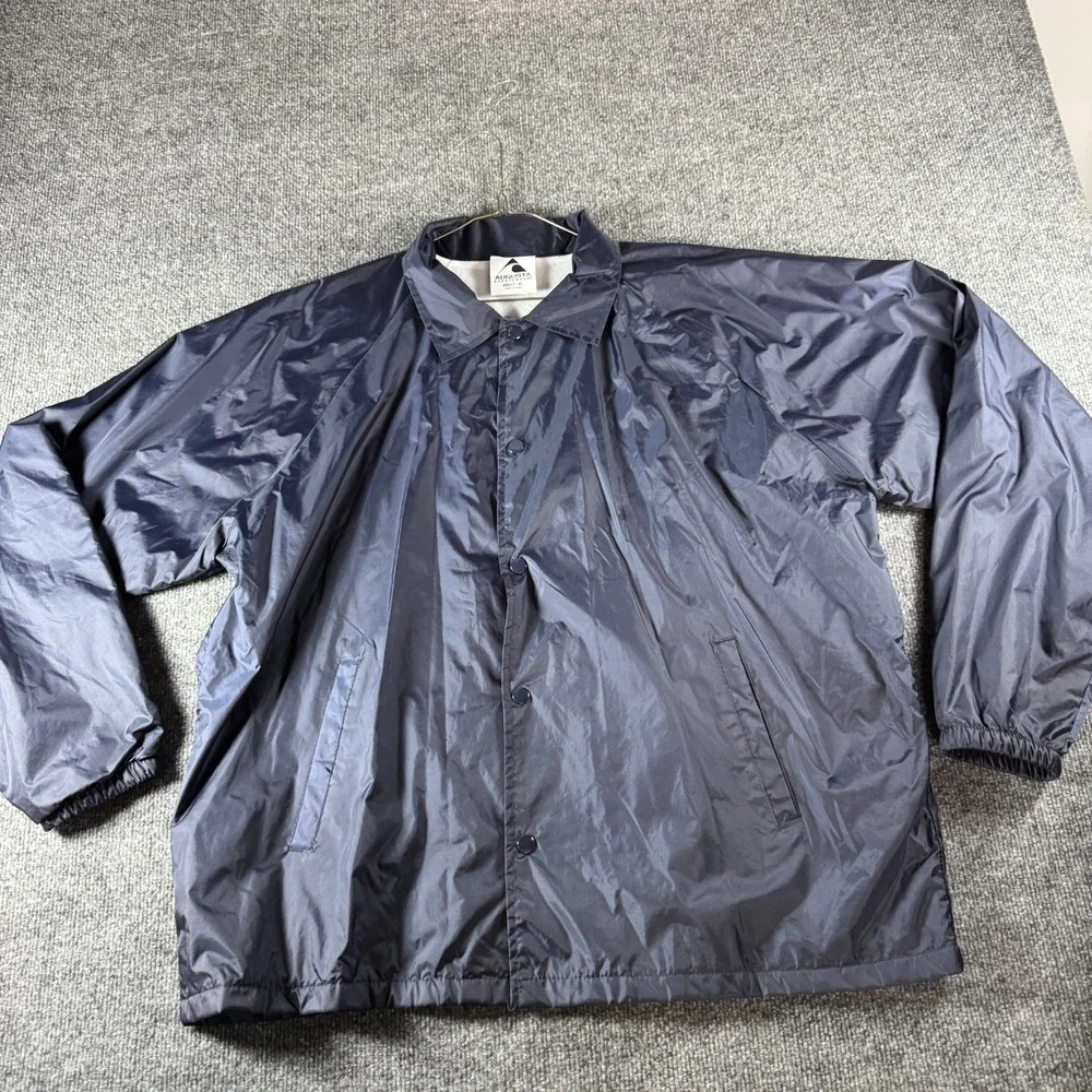 VTG 90s Los Angeles Coroner Coach Jacket Mens XL Augusta Sportswear Navy Blue